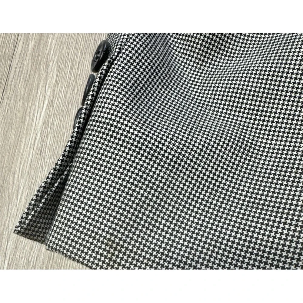 Burberry Men's Houndstooth Sport Coat Blazer Jacket Men's 42R Gray Regular